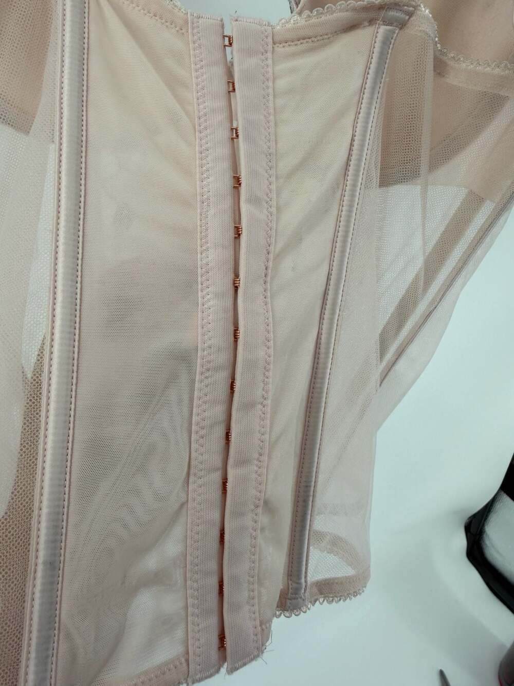 Victoria’s Secret M 2022 Floral Embroidered Corset Bustier Top Blush Pink - Picture 5 of 9